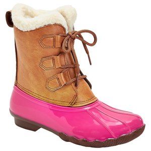 Adrienne Vittadini Duck Boots Size 1 2 or 4 Girl